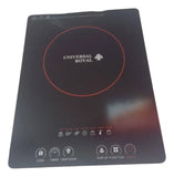 Estufa Vitroceramica 1 Puestos 2200w Universal Royal Einf07 Negro