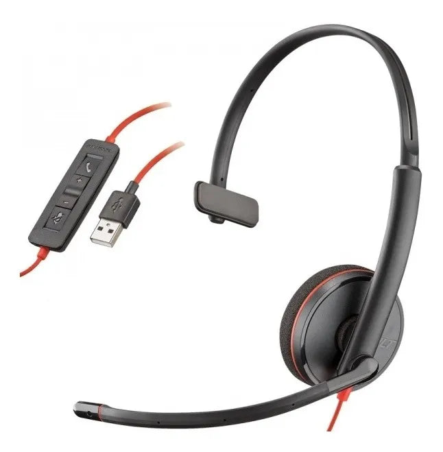 Diadema Plantronics Blackwire C3210 Usb - Ip Suministros Negro