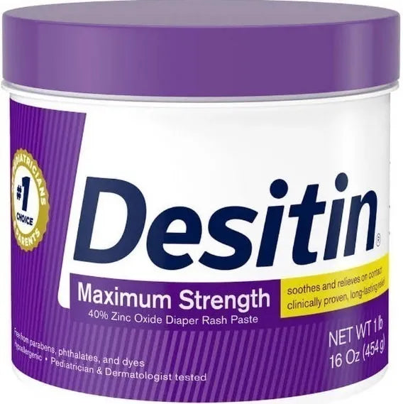 Desitin Bebe Máxima Potencia Morada Crema Original 16oz 1lb