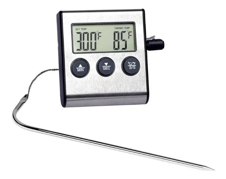 Termometro Digital Horno Cocina Acero Inoxidable Sonda