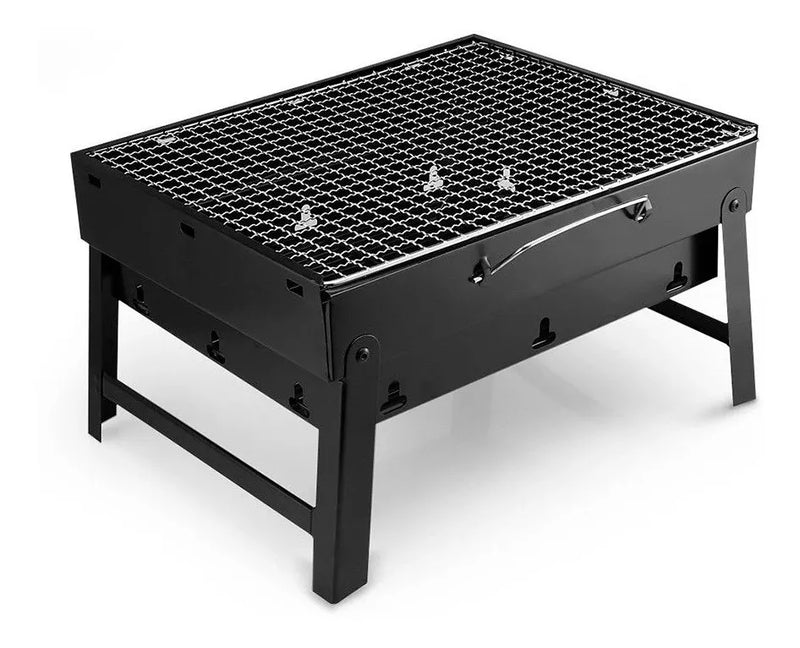 Asador De Carbón Bbq Camping Portátil Mini 36x29cm