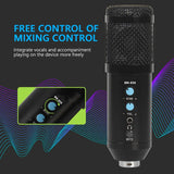 Grandioso Micrófono Condensador Usb Con Trípode Color Negro