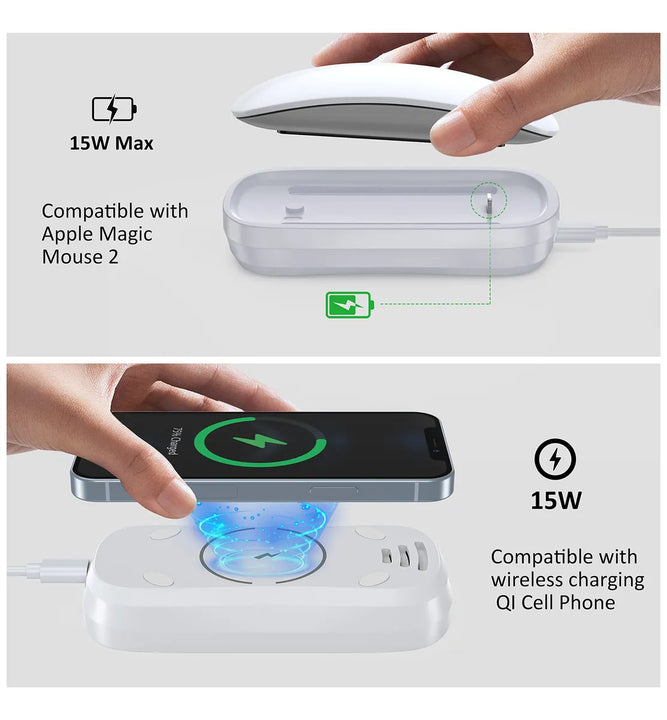 Honkid Estacin De Carga Para Magic Mouse 2 Y Telfono Celular