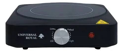 Estufa Eléctrica Infrarrojo Universal Royal 1 Quemador Negro