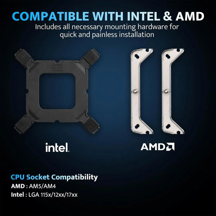 Cooler Para Cpu Darkflash Z4pro 120mm Argb, Tdp 200w