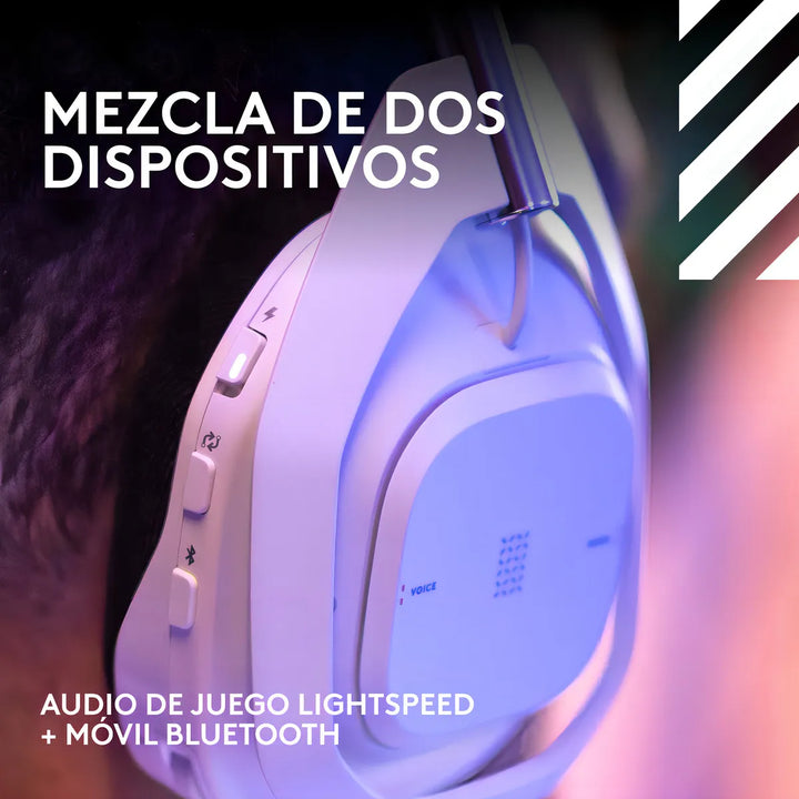 Audifono Gamer Astro A50 X Lightspeed Wireless con base White Color Blanco