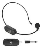 Microfono Inalambrico De Diadema Receptor Plug Americansound Negro