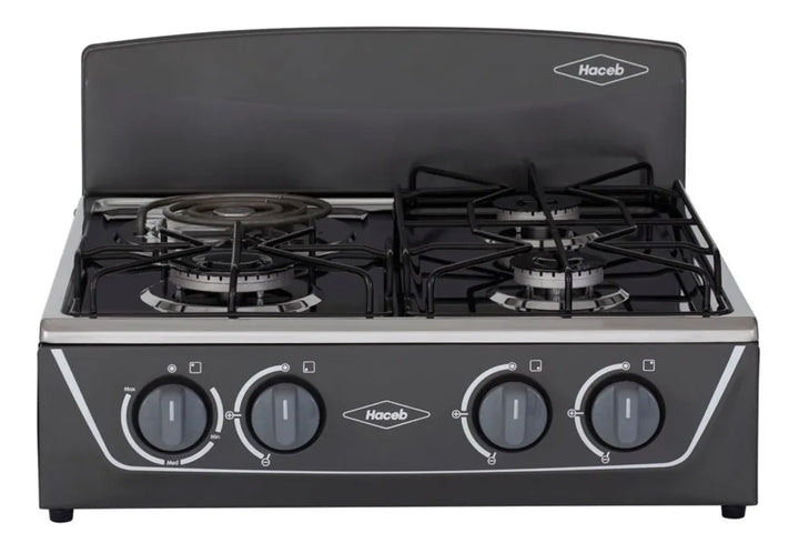 Estufa De Mesa Avellana Torre Mixta 3x1 Gp Plata Haceb Plateado