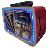 Radio Am Fm Parlante Usb Retro Recargable Bluetooth ¡ Mp3! Caqui