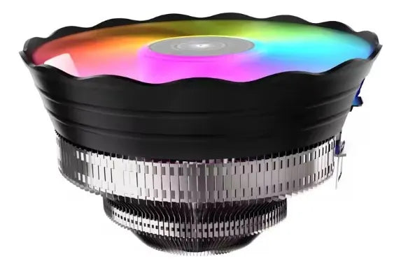 Disipador De Calor De Ventilador De Cpu Rgb Led Para Intel Negro