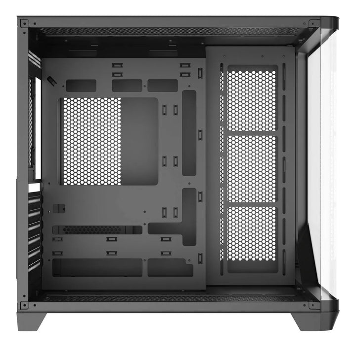 Gabinete Gamer Iceberg Crystal Wave L 7 Ventiladores Argb Color Negro