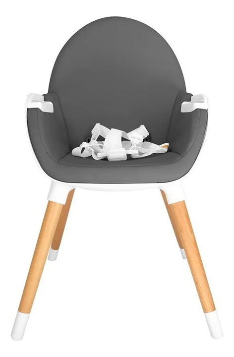 Silla De Comer Carestino Neo Gris Oscuro Doble Bandeja 2 En1