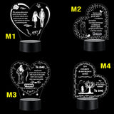 Lámpara De Noche Regalo Para Pareja Novios Amor Decoración Negro