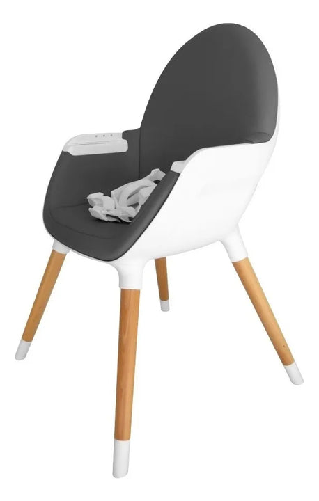 Silla De Comer Carestino Neo Gris Oscuro Doble Bandeja 2 En1