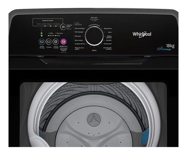 Lavadora Whirlpool Automatica De 18 Kilos Gris Wwg18bshla