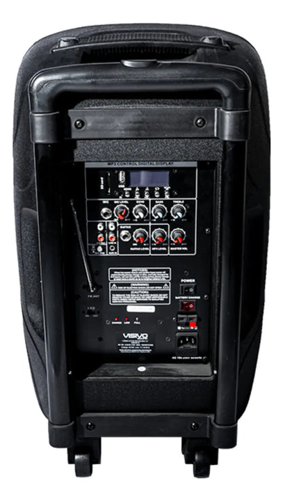 Cabina De Sonido 8 Visivo Activa Recargable 70w Color Negro