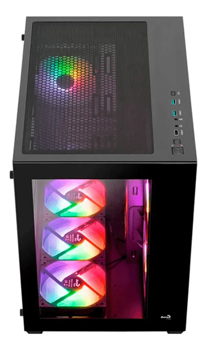 Gabiente Gamer Aerocool Dryft V2 6 Ventiladores Argb Color Negro
