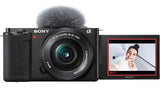 Sony Alpha Kit ZV-E10 f/3.5-5.6 OSS ILCZVE10L sin espejo color negro