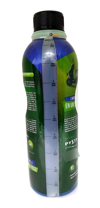 1 Litro De Shampoo/jabon Proteccion Uv Universal Moto/carro