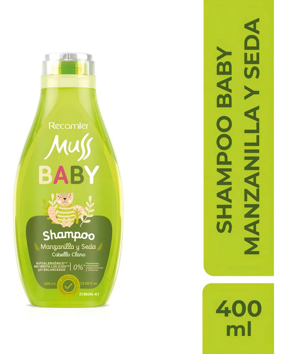 Champú Para Bebés Muss Baby Manzanilla Cabello Claro 400ml