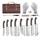 Set De Cuchillos De Carnicero Japonés De Alta Calidad Con Bo