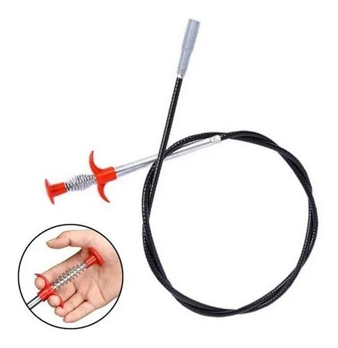 Sonda Destapa Cañerías 87cm Para Desagües, Lavamanos Baños