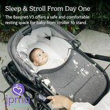 Cuna Uppababy V3 Para Cochecitos Vista, Cruz, Ridge, Minu -