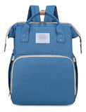 Mochila Bolso Maternal Bebé Cuna Gran Capacidad Impermeable Color Celeste