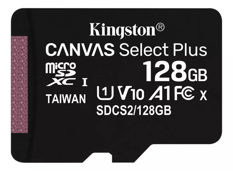 Tarjeta de memoria Kingston SDCS2 Canvas Select Plus con adaptador SD 128 GB