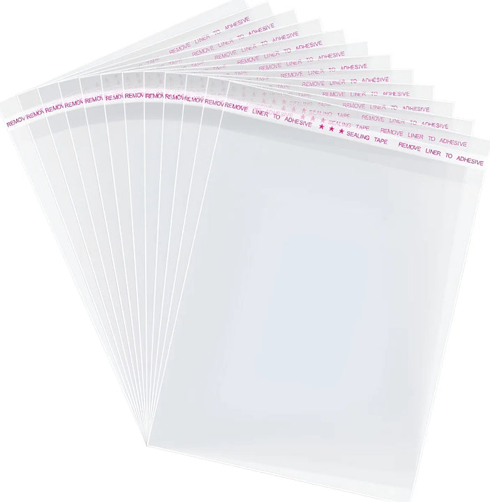 Bolsa Celofán Polipropileno Sin Solapa Adhesiva 14x18cm X100 - Transparente - Transparente