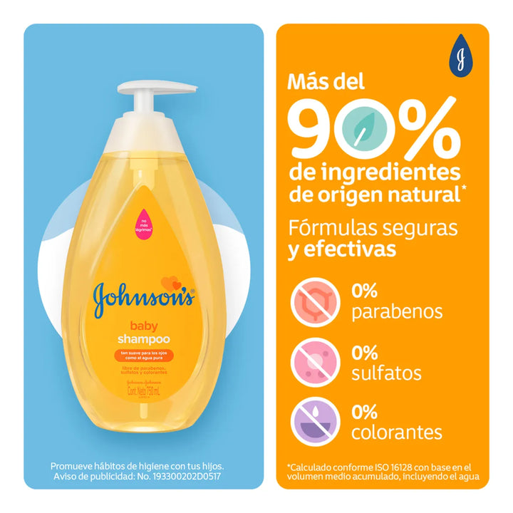 Shampoo Johnsons Baby Original X 750 Ml