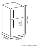 Nevera Haceb No Frost 243 Litros Manija Externa - Negra