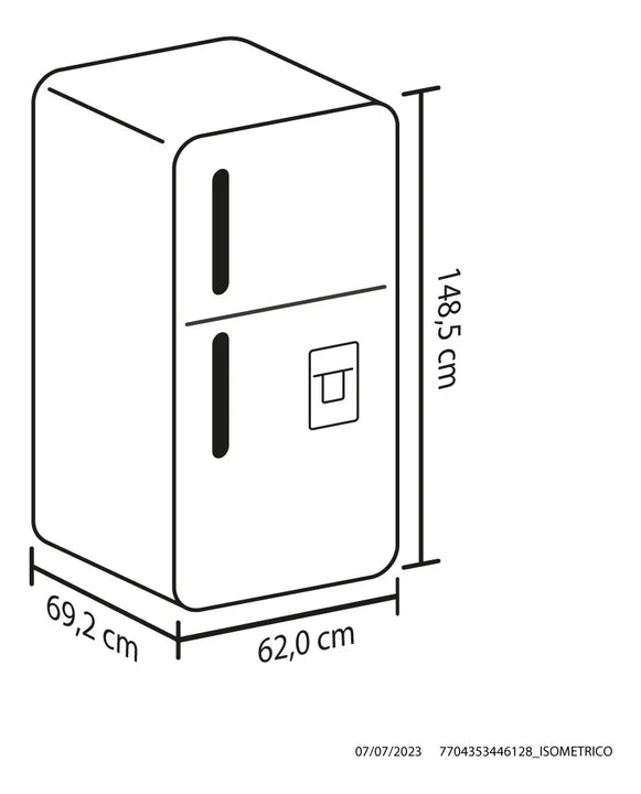 Nevera Haceb No Frost 243 Litros Manija Externa - Negra