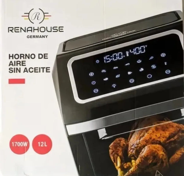 Freidora de aire Renahouse RH97 de 12L color negro