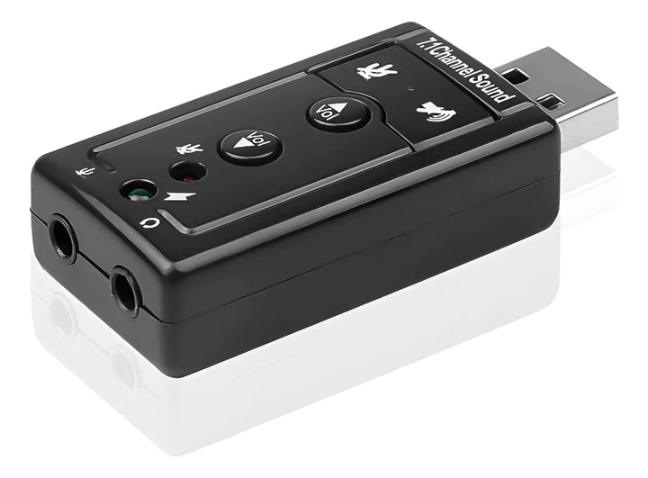 Tarjeta De Sonido Usb 7.1 Control De Volumen Adaptador