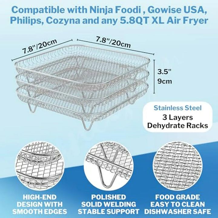 Accesorios Para Air Fryer Con 8pcs Funda Para Pies - Racks D