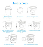 Lavadora Portatil, Mini Lavadora De Turbina Ultrasonica Y La