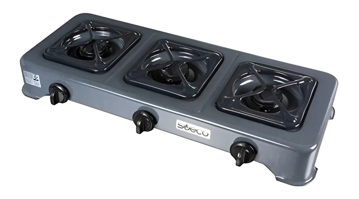 Estufa De Sobremesa Sueco 3 Puestos Gas Propano Moteado