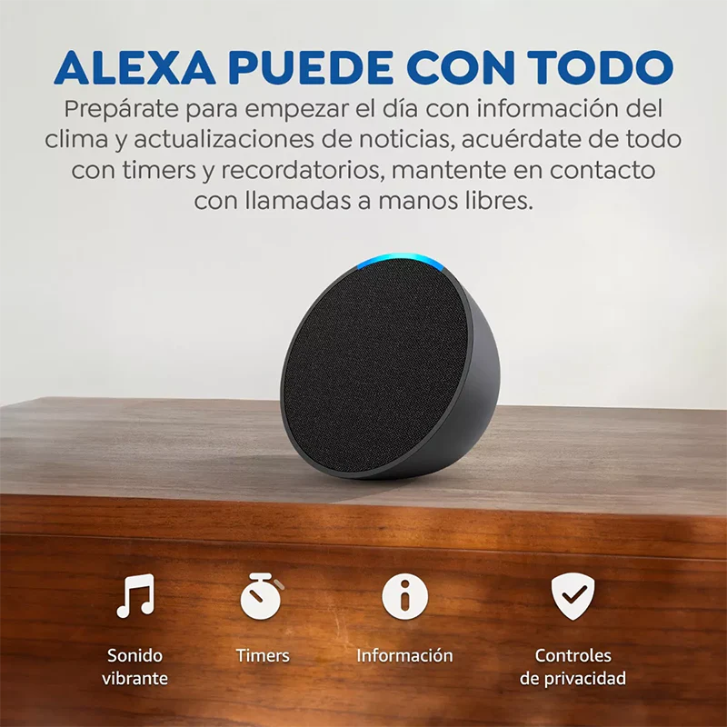 Asistente Virtual Amazon ECHO Pop con AleXa