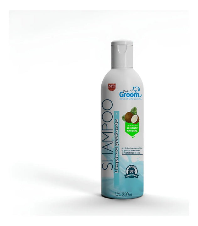 Shampo Para Mascotas Perfect Groom X250ml Talco Bebé