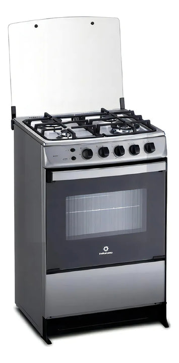 Estufa De Piso Indurama Merida Con Horno Cromada 4 Puestos