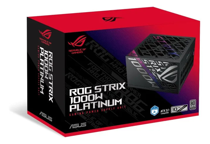 Fuente Asus Rog Strix 1000w Platinum 80p Negro