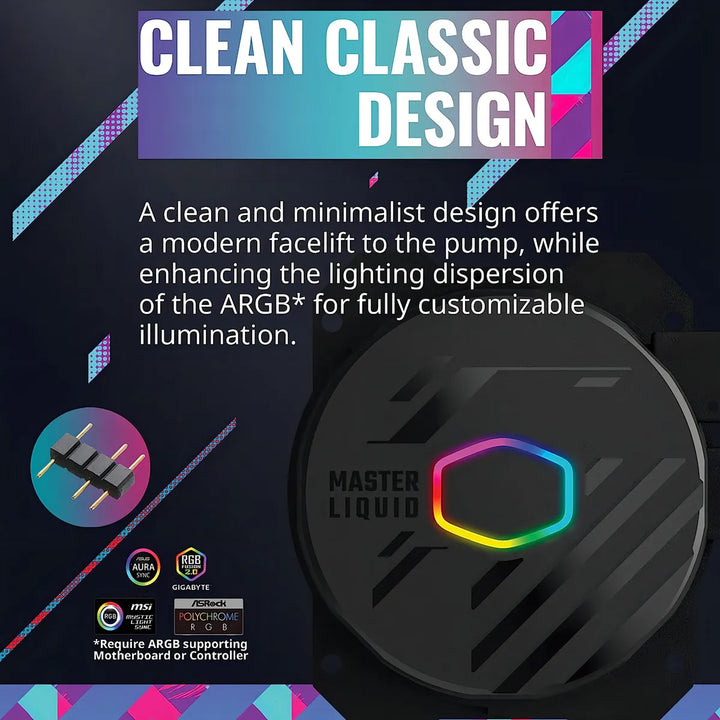 Enfriador de agua 360 mm Argb Masterliquid 360l Cooler Master