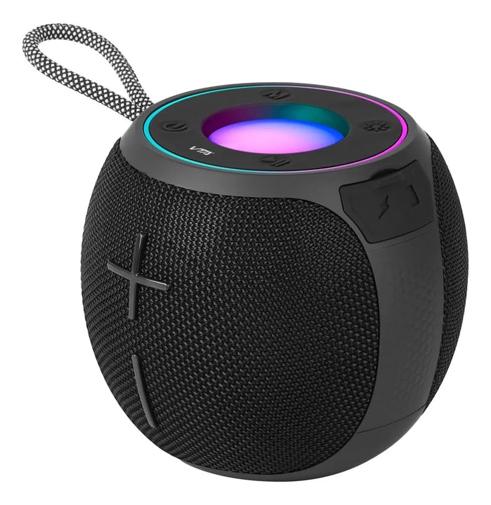 Parlante Inalámbrico Vta 12w Sphere Glow Color Negro