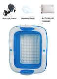 Banera Inflable Doble Para 2 Personas, Aire Electrica Y Repo