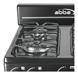 Estufa Con Horno Abba 4 Puestos Gas Propano At 101-1 N Color Negro