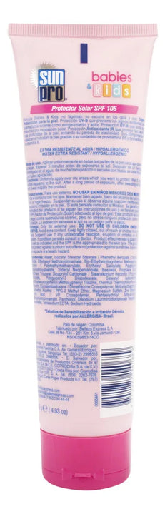Bloqueador Sun Pro Babies & Kids Spf 105 No Lágrimas 140 G