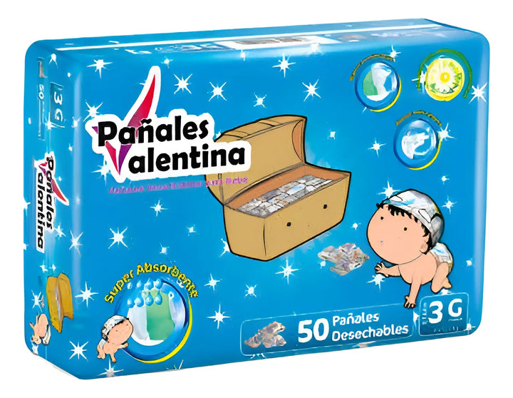 Pañal Valentina Etapa 3 G X50 - Unidad A $1054 Grande (g) Sin Género