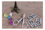 Shapenty Tijeras De Viaje Plegables De Acero Inoxidable 4 U