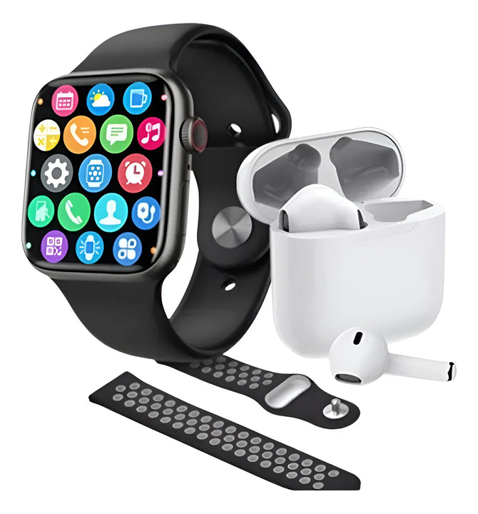 Combo Kit Reloj Banda Inteligente Audifonos Serie 8 Pro Max - Diseño 1 - Diseño 1 - Diseño 1 - Diseño 1